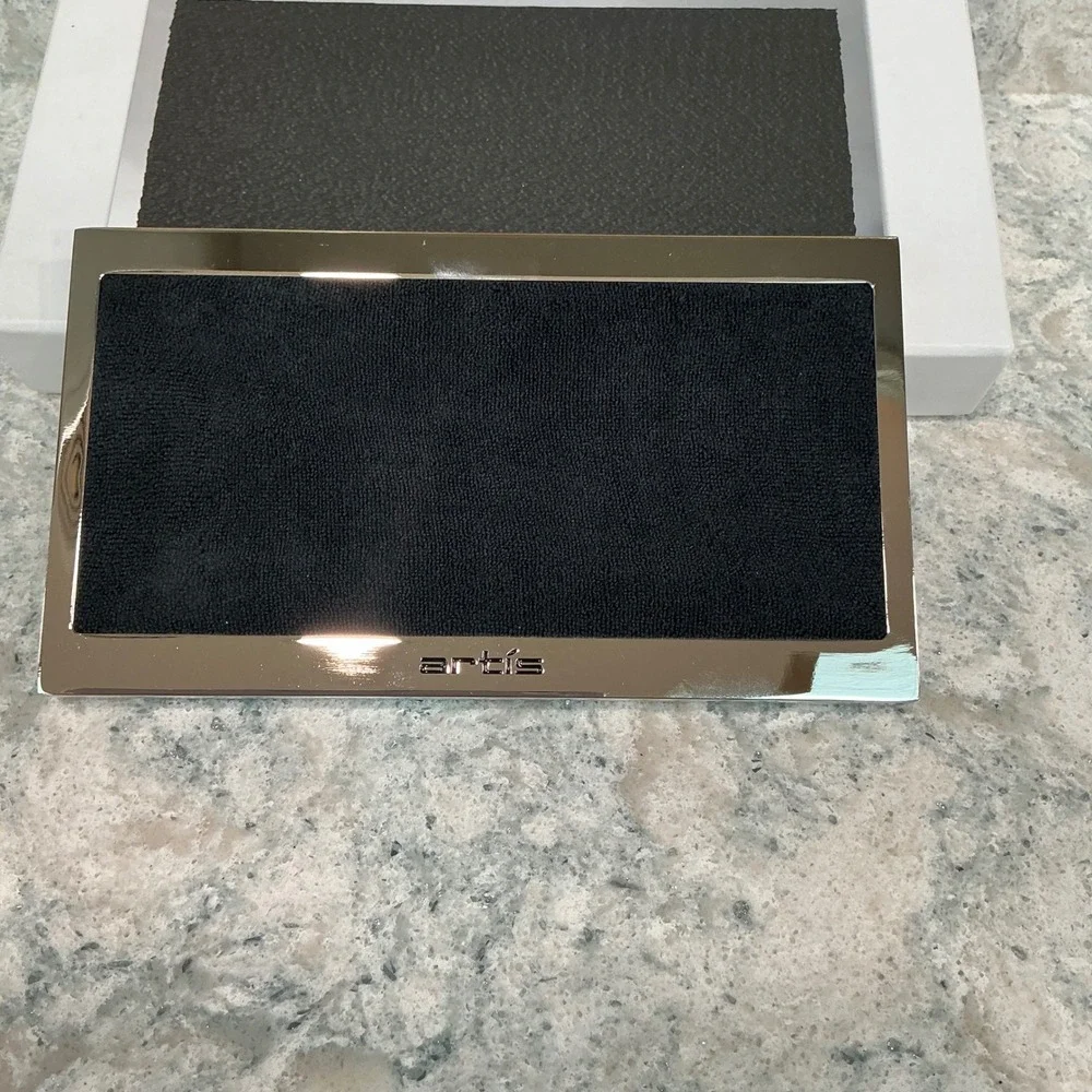 Artis Makeup Brush Cleaning Pad Premier Silver Chrome Antimicrobial Microfiber